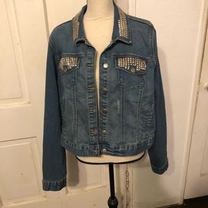 Denim Jacket with Studs